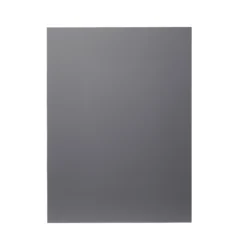 GoodHome Stevia Gloss Anthracite Slab Tall Appliance Cabinet Door (W)600mm (H)806mm (T)18mm