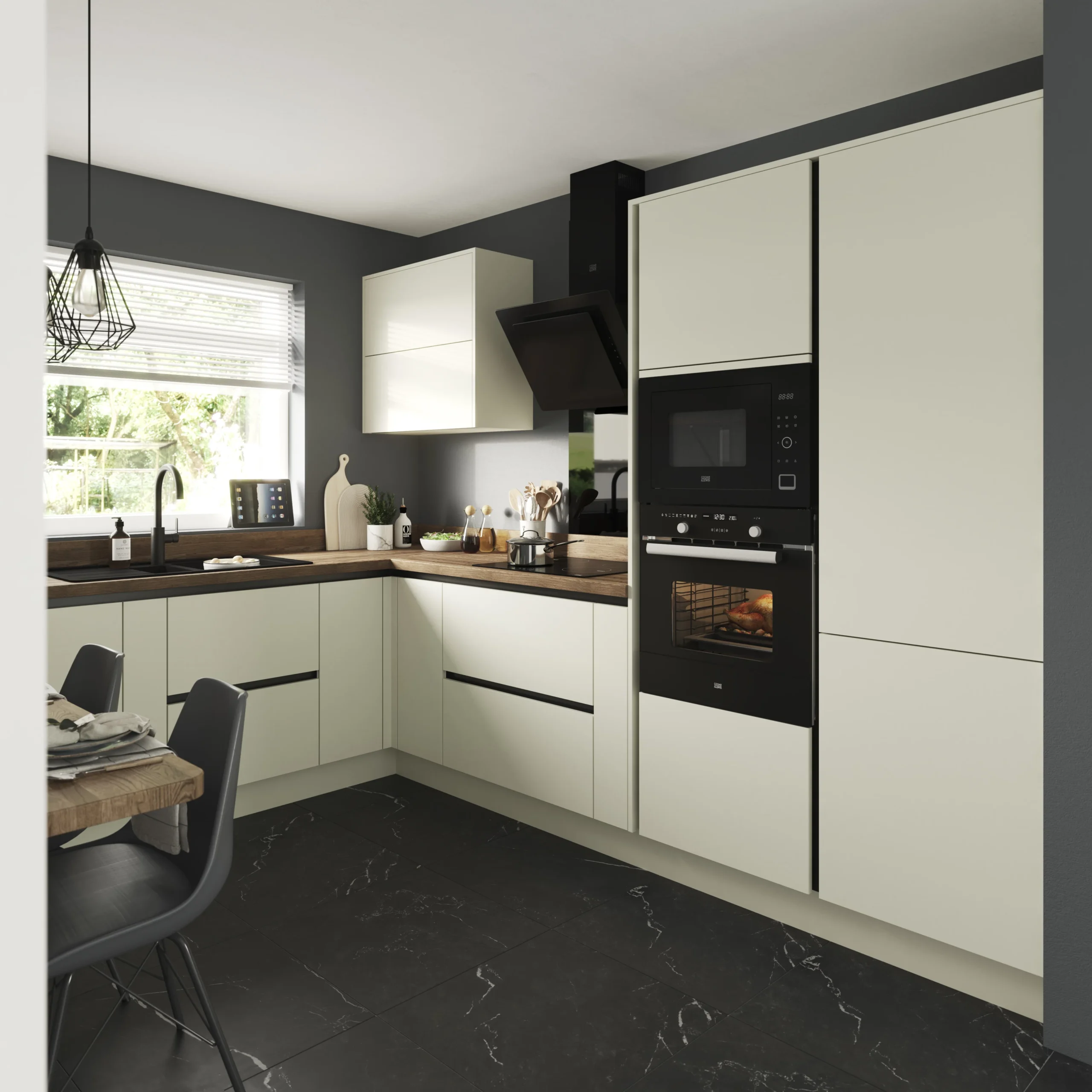 GoodHome Stevia Gloss Cream Slab Drawerline Cabinet Door, (W)300mm (H)715mm (T)18mm 7 GoodHome Stevia Gloss Cream Slab Drawerline Cabinet Door, (W)300mm (H)715mm (T)18mm - Image 7