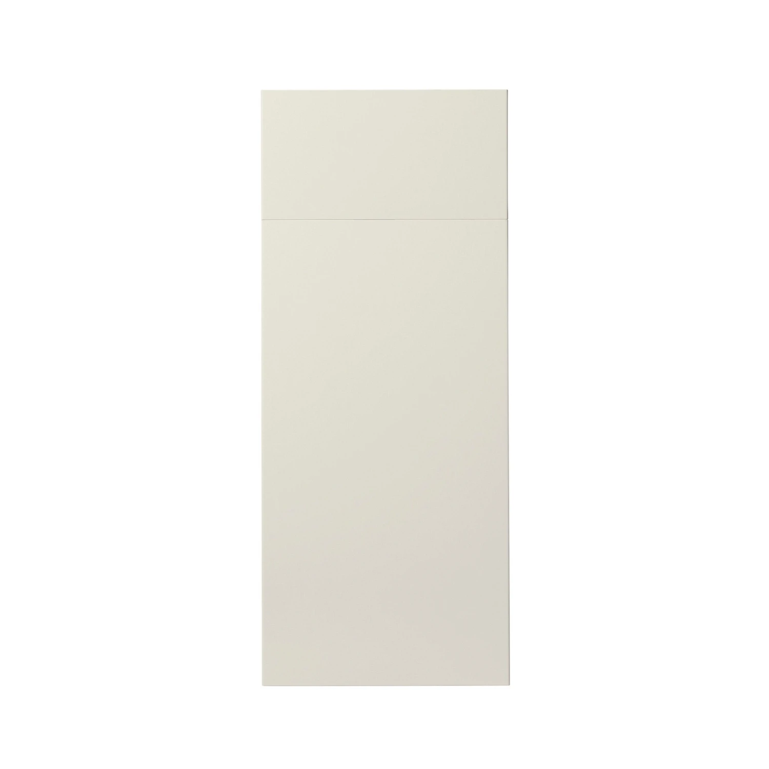 GoodHome Stevia Gloss Cream Slab Drawerline Cabinet Door, (W)300mm (H)715mm (T)18mm 1 GoodHome Stevia Gloss Cream Slab Drawerline Cabinet Door, (W)300mm (H)715mm (T)18mm