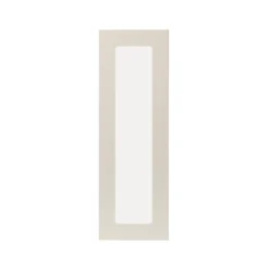 GoodHome Stevia Gloss Cream Slab Tall Glazed Cabinet Door (W)300mm (H)895mm (T)18mm