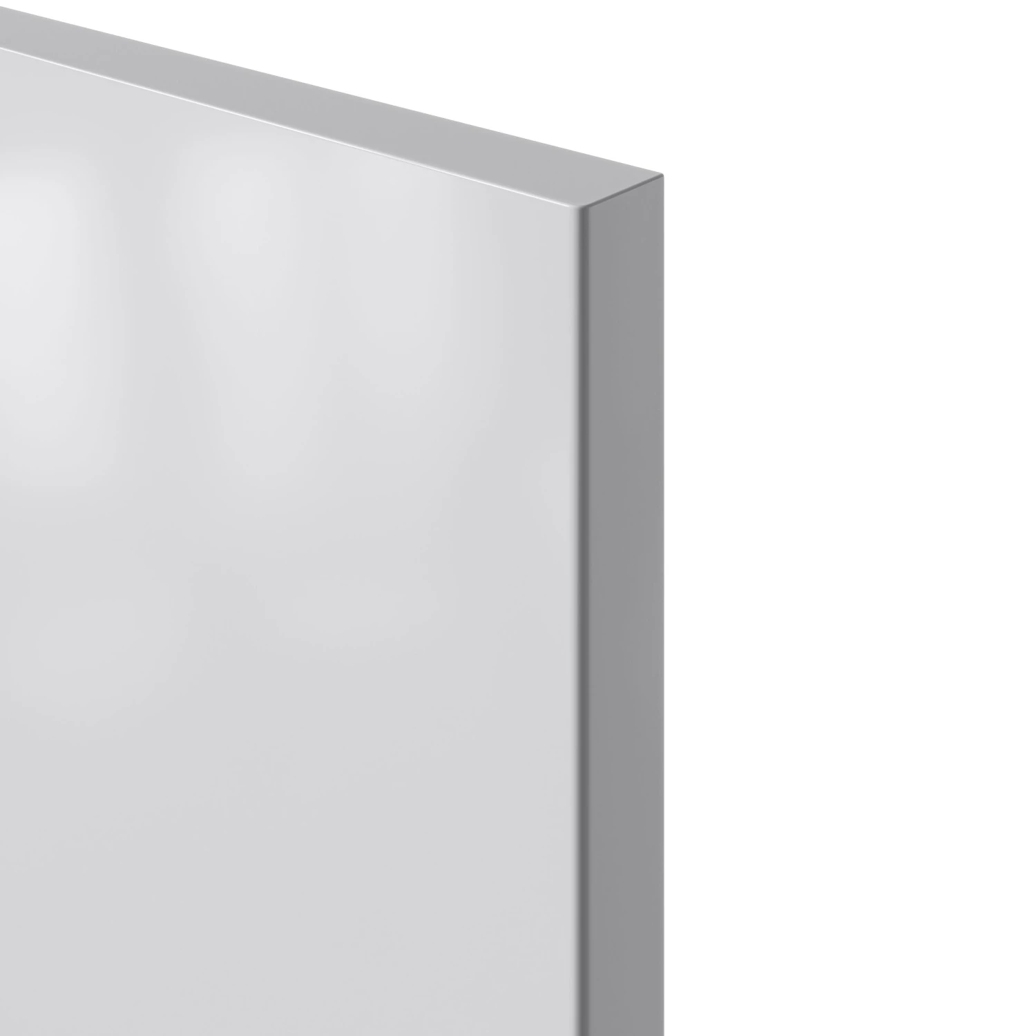 GoodHome Stevia Gloss Grey Slab Appliance Cabinet Door (W)600mm (H)543mm (T)18mm 2 GoodHome Stevia Gloss Grey Slab Appliance Cabinet Door (W)600mm (H)543mm (T)18mm - Image 2