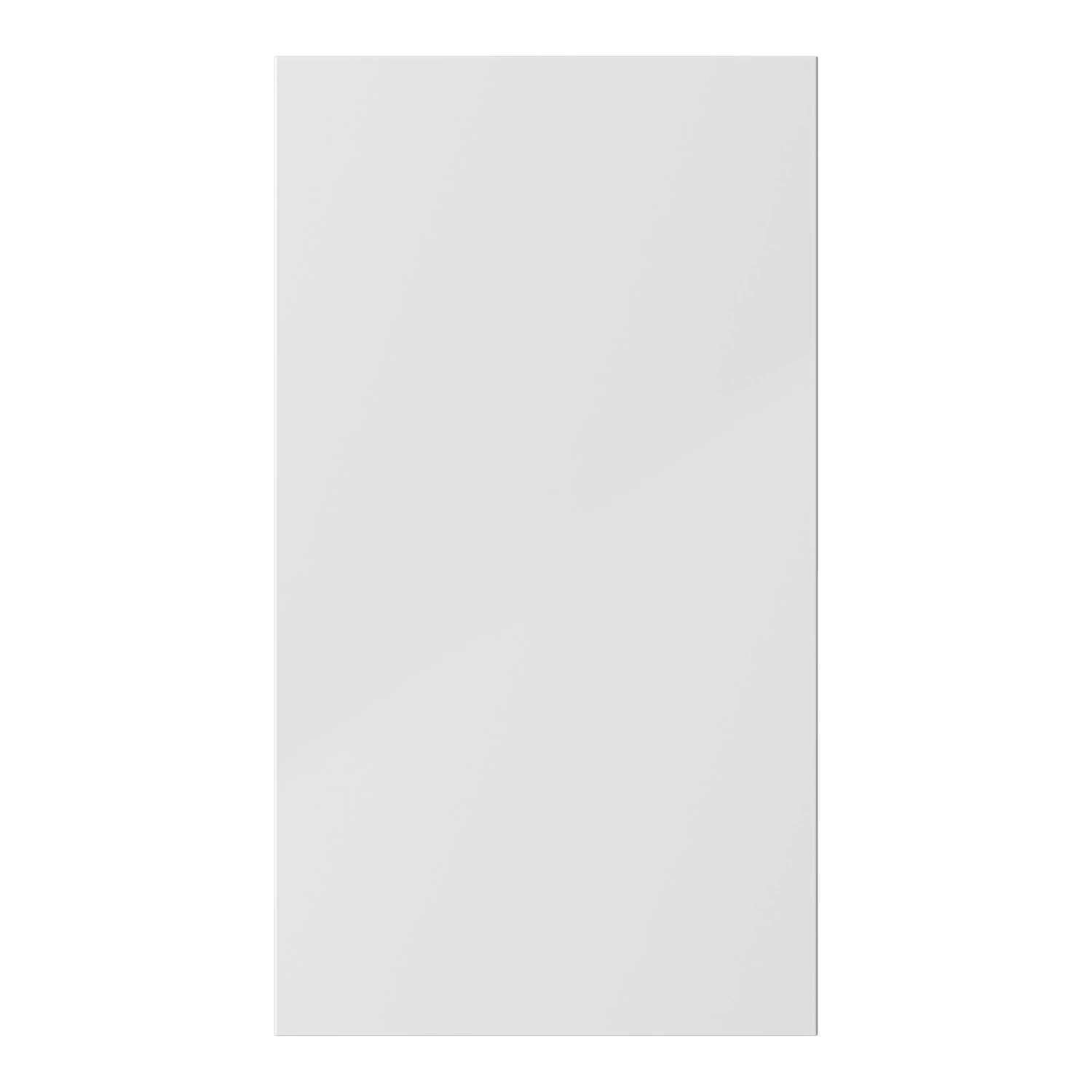 GoodHome Stevia Gloss Grey Slab Highline Cabinet Door (W)400mm (H)715mm (T)18mm 1 GoodHome Stevia Gloss Grey Slab Highline Cabinet Door (W)400mm (H)715mm (T)18mm