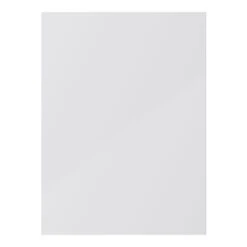 GoodHome Stevia Gloss Grey Slab Tall Appliance Cabinet Door (W)600mm (H)806mm (T)18mm