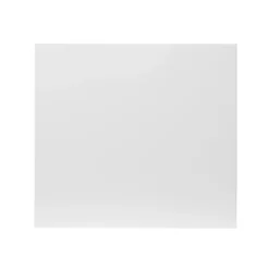 GoodHome Stevia Gloss White Slab Appliance Cabinet Door (W)600mm (H)543mm (T)18mm