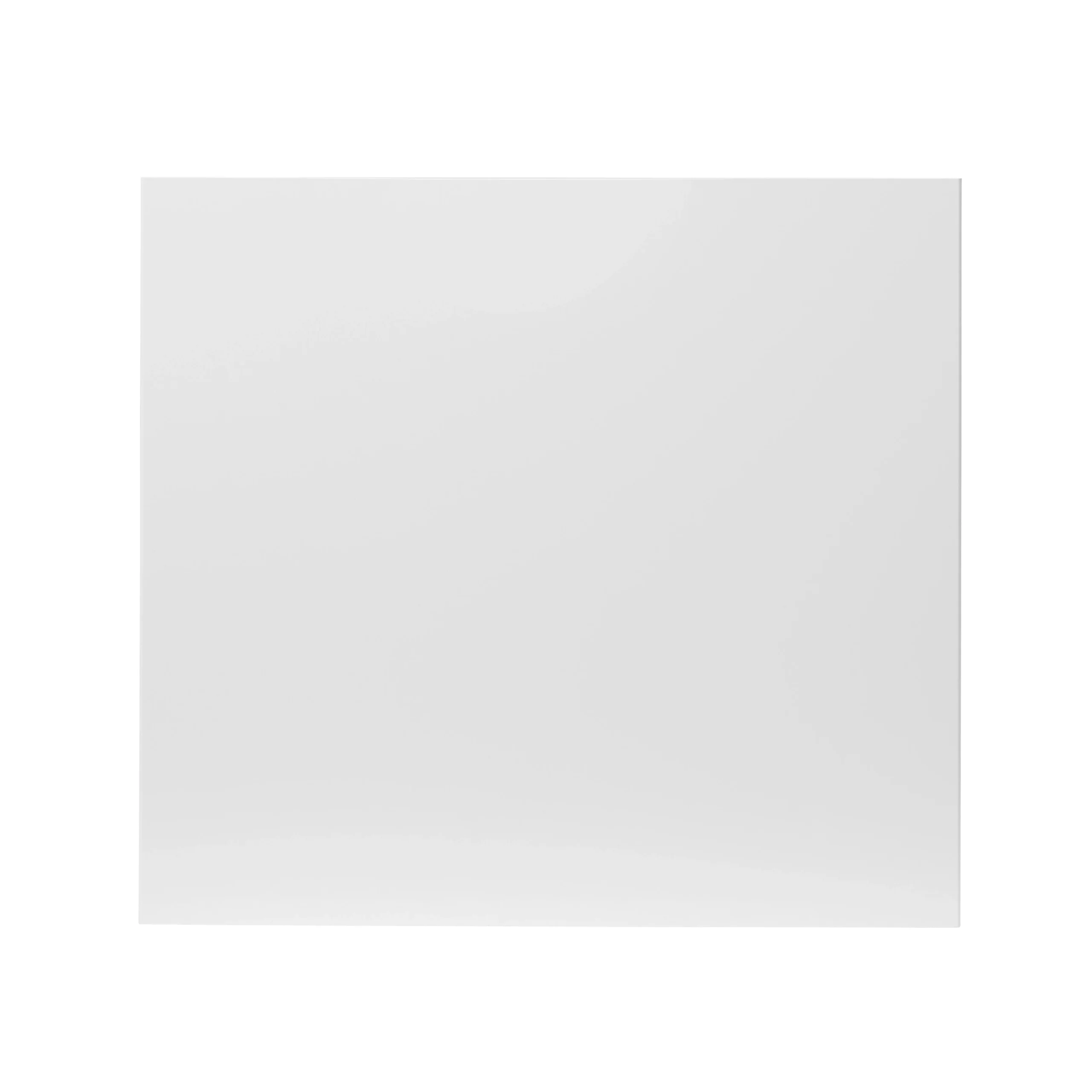 GoodHome Stevia Gloss White Slab Appliance Cabinet Door (W)600mm (H)543mm (T)18mm 1 GoodHome Stevia Gloss White Slab Appliance Cabinet Door (W)600mm (H)543mm (T)18mm