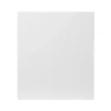 GoodHome Stevia Gloss White Slab Appliance Cabinet Door (W)600mm (H)687mm (T)18mm