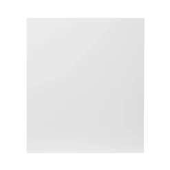 GoodHome Stevia Gloss White Slab Appliance Cabinet Door (W)600mm (H)687mm (T)18mm