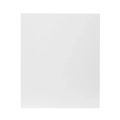 GoodHome Stevia Gloss White Slab Highline Cabinet Door (W)600mm (H)715mm (T)18mm