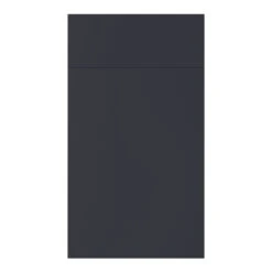 GoodHome Stevia Matt Blue Slab Drawer Front, (W)400mm (H)715mm (T)18mm