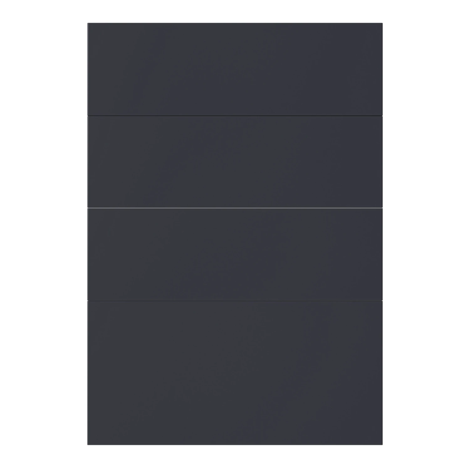 GoodHome Stevia Matt Blue Slab Multi Drawer Front (W)500mm, Pack Of 4 1 GoodHome Stevia Matt Blue Slab Multi Drawer Front (W)500mm, Pack Of 4