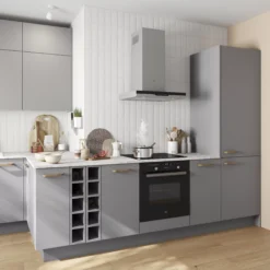GoodHome Stevia Matt Pewter Grey Slab Appliance Cabinet Door (W)600mm (H)626mm (T)18mm 14 GoodHome Stevia Matt Pewter Grey Slab Appliance Cabinet Door (W)600mm (H)626mm (T)18mm -Trade Point Store goodhome stevia matt pewter grey slab appliance cabinet door w 600mm h 626mm t 18mm5059340088853 23i