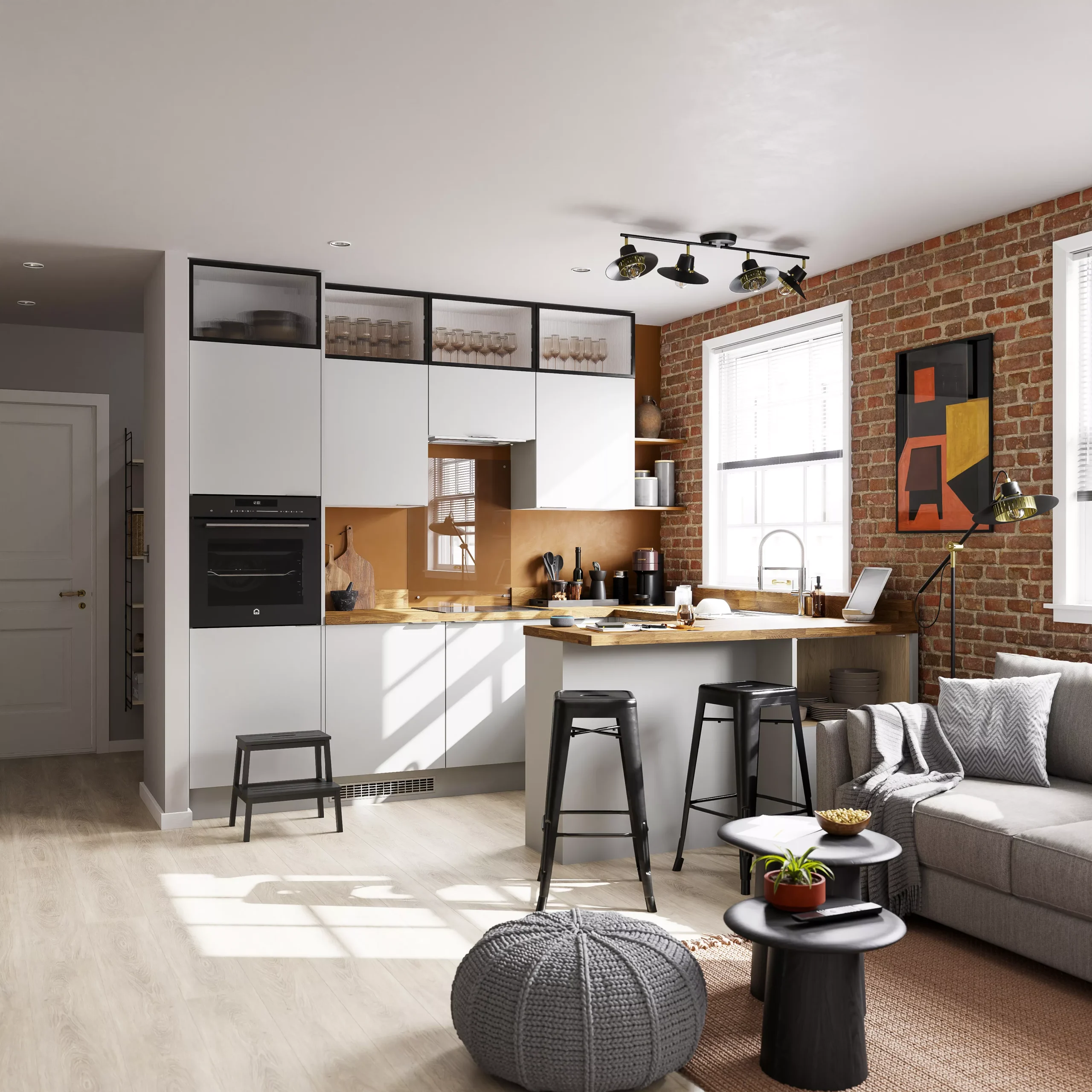 GoodHome Stevia Matt Pewter Grey Slab Drawer Front, Bridging Door & Bi Fold Door, (W)1000mm (H)356mm (T)18mm 10 GoodHome Stevia Matt Pewter Grey Slab Drawer Front, Bridging Door & Bi Fold Door, (W)1000mm (H)356mm (T)18mm - Image 10