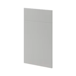 GoodHome Stevia Matt Pewter Grey Slab Drawerline Door & Drawer Front, (W)400mm (H)715mm (T)18mm -Trade Point Store goodhome stevia matt pewter grey slab drawerline door drawer front w 400mm h 715mm t 18mm5059340088709 02c