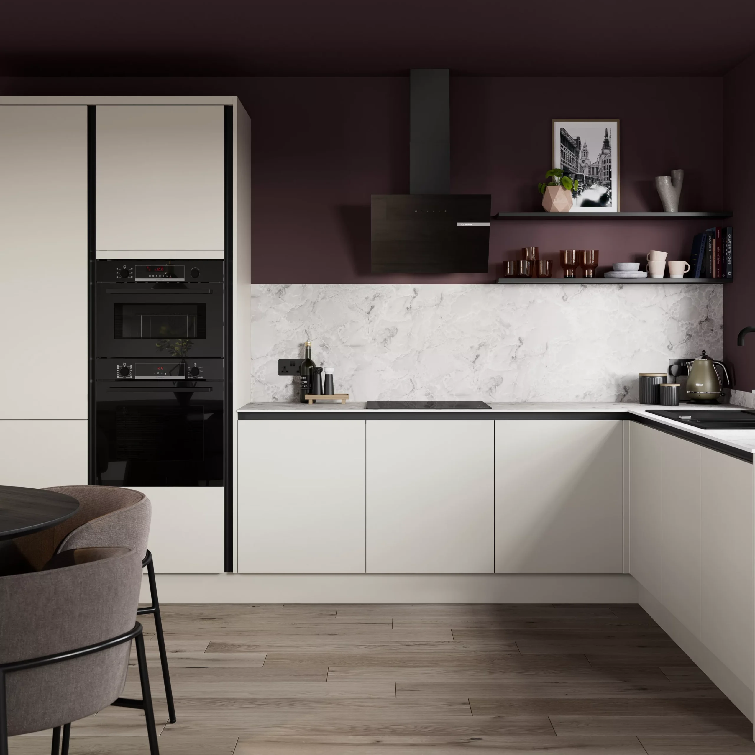 GoodHome Stevia Matt Sandstone Slab 70:30 Larder Cabinet Door (W)300mm (H)1287mm (T)18mm 6 GoodHome Stevia Matt Sandstone Slab 70:30 Larder Cabinet Door (W)300mm (H)1287mm (T)18mm - Image 6