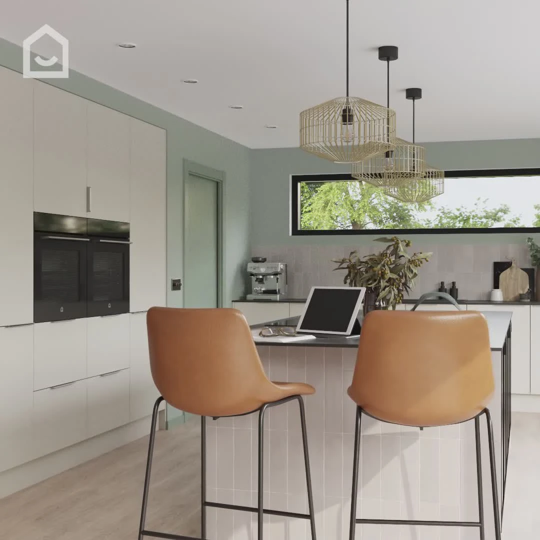 GoodHome Stevia Matt Sandstone Slab 70:30 Larder Cabinet Door (W)300mm (H)1287mm (T)18mm 2 GoodHome Stevia Matt Sandstone Slab 70:30 Larder Cabinet Door (W)300mm (H)1287mm (T)18mm - Image 2