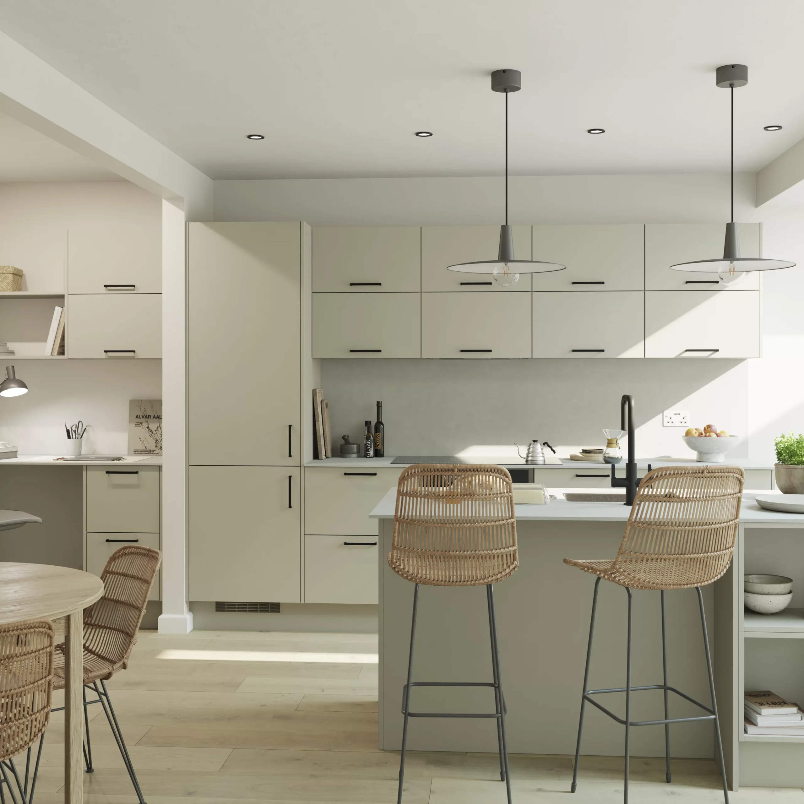 GoodHome Stevia Matt Sandstone Slab Drawerline Door & Drawer Front, (W)300mm (H)715mm (T)18mm 4 GoodHome Stevia Matt Sandstone Slab Drawerline Door & Drawer Front, (W)300mm (H)715mm (T)18mm - Image 4