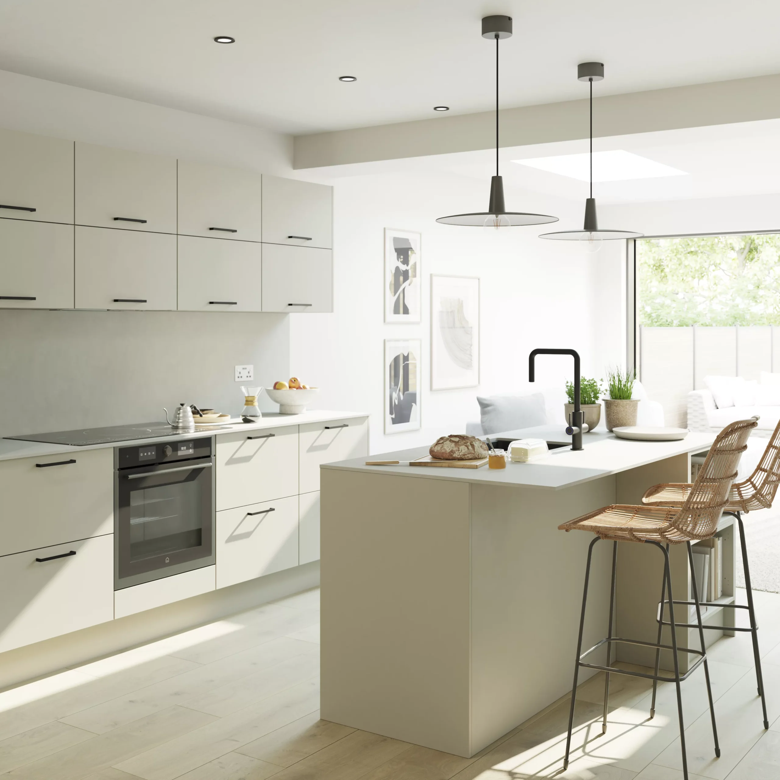 GoodHome Stevia Matt Sandstone Slab Drawerline Door & Drawer Front, (W)300mm (H)715mm (T)18mm 5 GoodHome Stevia Matt Sandstone Slab Drawerline Door & Drawer Front, (W)300mm (H)715mm (T)18mm - Image 5