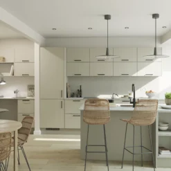 GoodHome Stevia Matt Sandstone Slab Highline Cabinet Door (W)300mm (H)715mm (T)18mm -Trade Point Store goodhome stevia matt sandstone slab highline cabinet door w 300mm h 715mm t 18mm5059340442747 10i