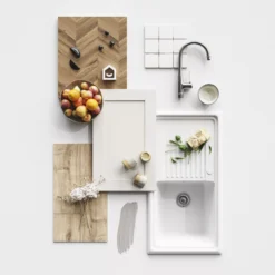 GoodHome Verbena Matt Cashmere Painted Natural Ash Shaker Tall Wall Cabinet Door (W)400mm (H)895mm (T)20mm -Trade Point Store goodhome verbena matt cashmere painted natural ash shaker tall wall cabinet door w 400mm h 895mm t 20mm3663602653486 20i