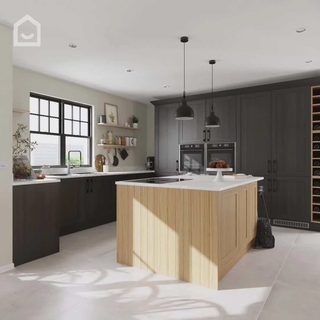 GoodHome Verbena Natural Oak Shaker Drawer Front (W)500mm, Pack Of 3 2 GoodHome Verbena Natural Oak Shaker Drawer Front (W)500mm, Pack Of 3 - Image 2