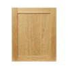 GoodHome Verbena Natural Oak Shaker Tall Appliance Cabinet Door (W)600mm (H)723mm (T)20mm