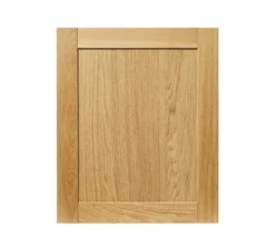 GoodHome Verbena Natural Oak Shaker Tall Appliance Cabinet Door (W)600mm (H)723mm (T)20mm