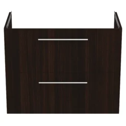 Ideal Standard I.life A Standard Coffee Brown Oak Effect Wall-mounted Bathroom Vanity Unit (H)63cm (W)80cm -Trade Point Store ideal standard i life a standard coffee brown oak effect wall mounted bathroom vanity unit h 63cm w 80cm8014140501985 04c bq