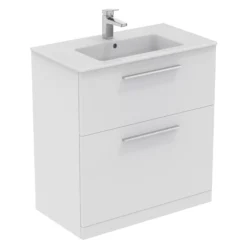 Ideal Standard I.life A Standard Matt White Freestanding Bathroom Vanity Unit (H)85.3cm (W)80cm -Trade Point Store ideal standard i life a standard matt white freestanding bathroom vanity unit h 85 3cm w 80cm8014140502487 05c bq