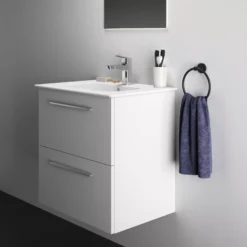 Ideal Standard I.life A Standard Matt White Wall-mounted Bathroom Vanity Unit (H)63cm (W)60cm -Trade Point Store ideal standard i life a standard matt white wall mounted bathroom vanity unit h 63cm w 60cm8014140501947 08i bq