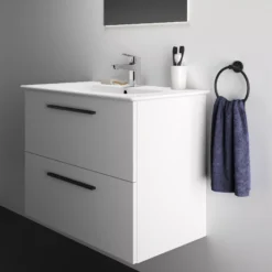 Ideal Standard I.life A Standard Matt White Wall-mounted Bathroom Vanity Unit (H)63cm (W)80cm -Trade Point Store ideal standard i life a standard matt white wall mounted bathroom vanity unit h 63cm w 80cm8014140501978 07i bq