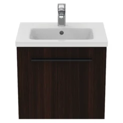 Ideal Standard I.life S Compact Coffee Brown Oak Effect Wall-mounted Bathroom Vanity Unit (H)44cm (W)50cm -Trade Point Store ideal standard i life s compact coffee brown oak effect wall mounted bathroom vanity unit h 44cm w 50cm8014140502913 05c bq