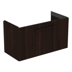 Ideal Standard I.life S Compact Coffee Brown Oak Effect Wall-mounted Bathroom Vanity Unit (H)44cm (W)80cm