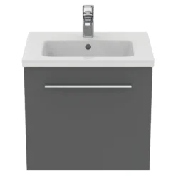 Ideal Standard I.life S Compact Gloss Quartz Grey Wall-mounted Bathroom Vanity Unit (H)44cm (W)50cm 12 Ideal Standard I.life S Compact Gloss Quartz Grey Wall-mounted Bathroom Vanity Unit (H)44cm (W)50cm -Trade Point Store ideal standard i life s compact gloss quartz grey wall mounted bathroom vanity unit h 44cm w 50cm8014140495185 06c bq