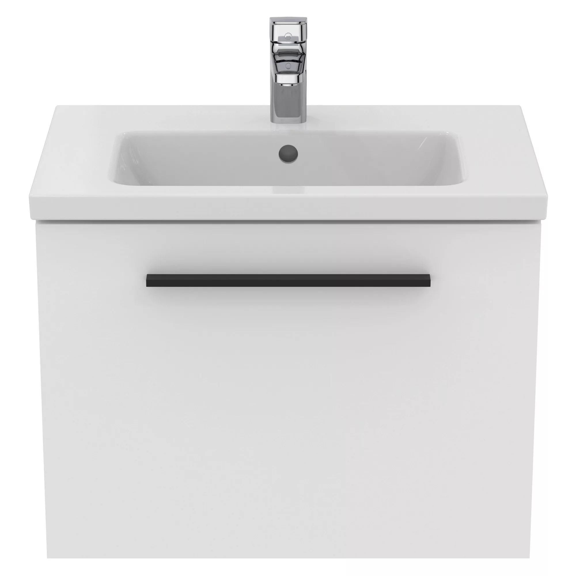 Ideal Standard I.life S Compact Matt White Wall-mounted Bathroom Vanity Unit (H)44cm (W)60cm 3 Ideal Standard I.life S Compact Matt White Wall-mounted Bathroom Vanity Unit (H)44cm (W)60cm - Image 3