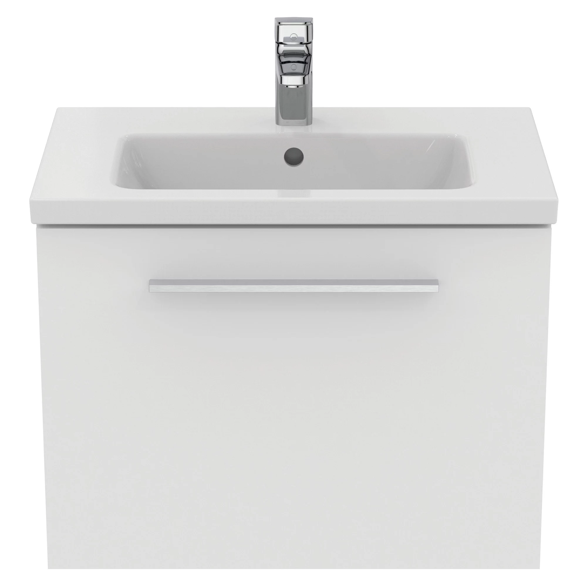 Ideal Standard I.life S Compact Matt White Wall-mounted Bathroom Vanity Unit (H)44cm (W)60cm 4 Ideal Standard I.life S Compact Matt White Wall-mounted Bathroom Vanity Unit (H)44cm (W)60cm - Image 4