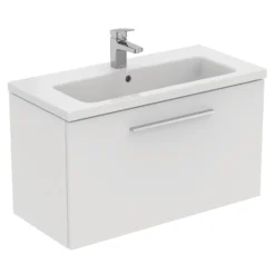 Ideal Standard I.life S Compact Matt White Wall-mounted Bathroom Vanity Unit (H)44cm (W)80cm -Trade Point Store ideal standard i life s compact matt white wall mounted bathroom vanity unit h 44cm w 80cm8014140503026 04c bq
