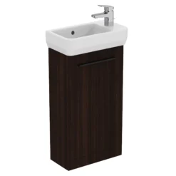 Ideal Standard I.life S Matt Coffee Oak Freestanding Bathroom Vanity Unit (H)74cm (W)41cm -Trade Point Store ideal standard i life s matt coffee oak freestanding bathroom vanity unit h 74cm w 41cm8014140501923 06c bq