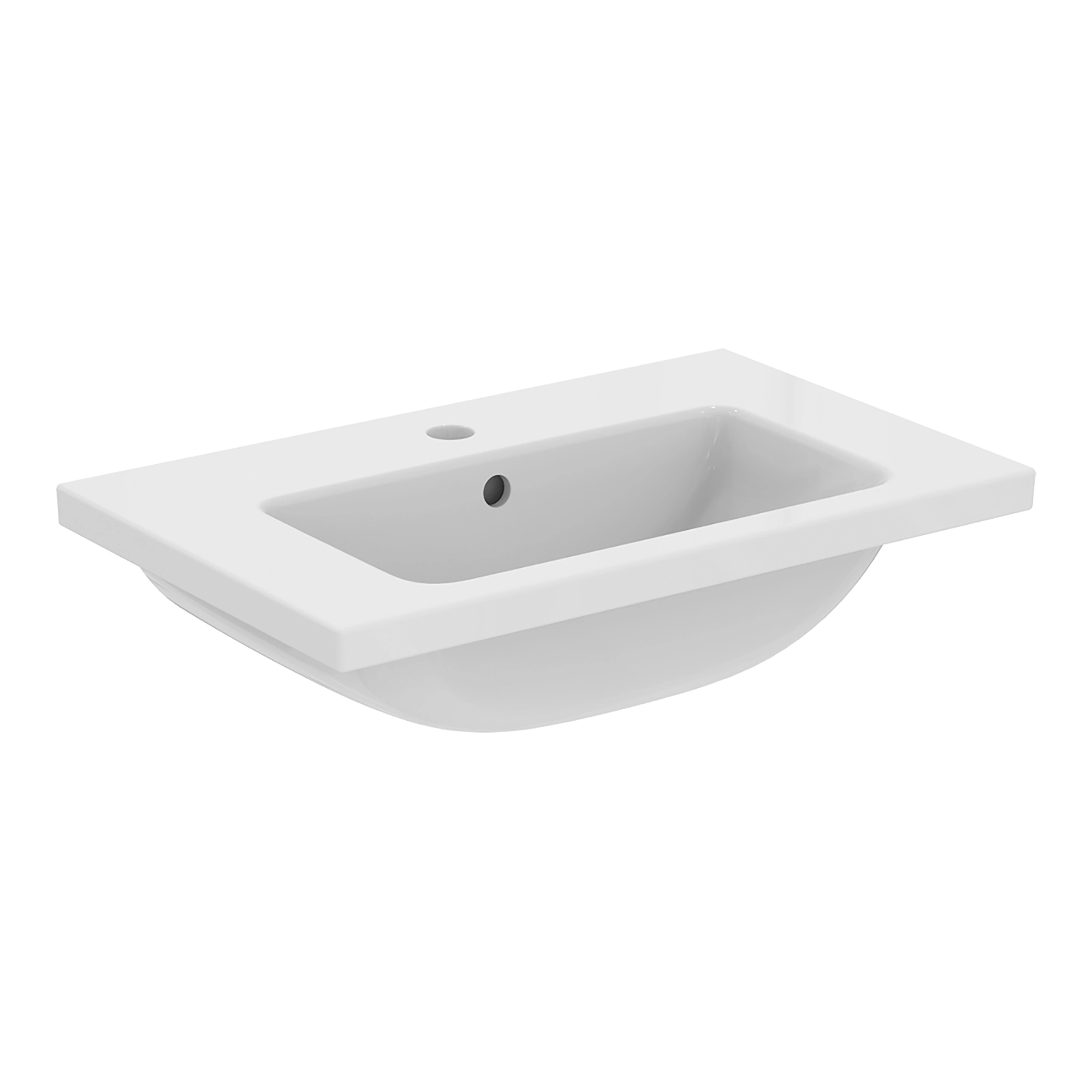 Ideal Standard I.life S White Rectangular Vanity Basin (W)60cm 1 Ideal Standard I.life S White Rectangular Vanity Basin (W)60cm