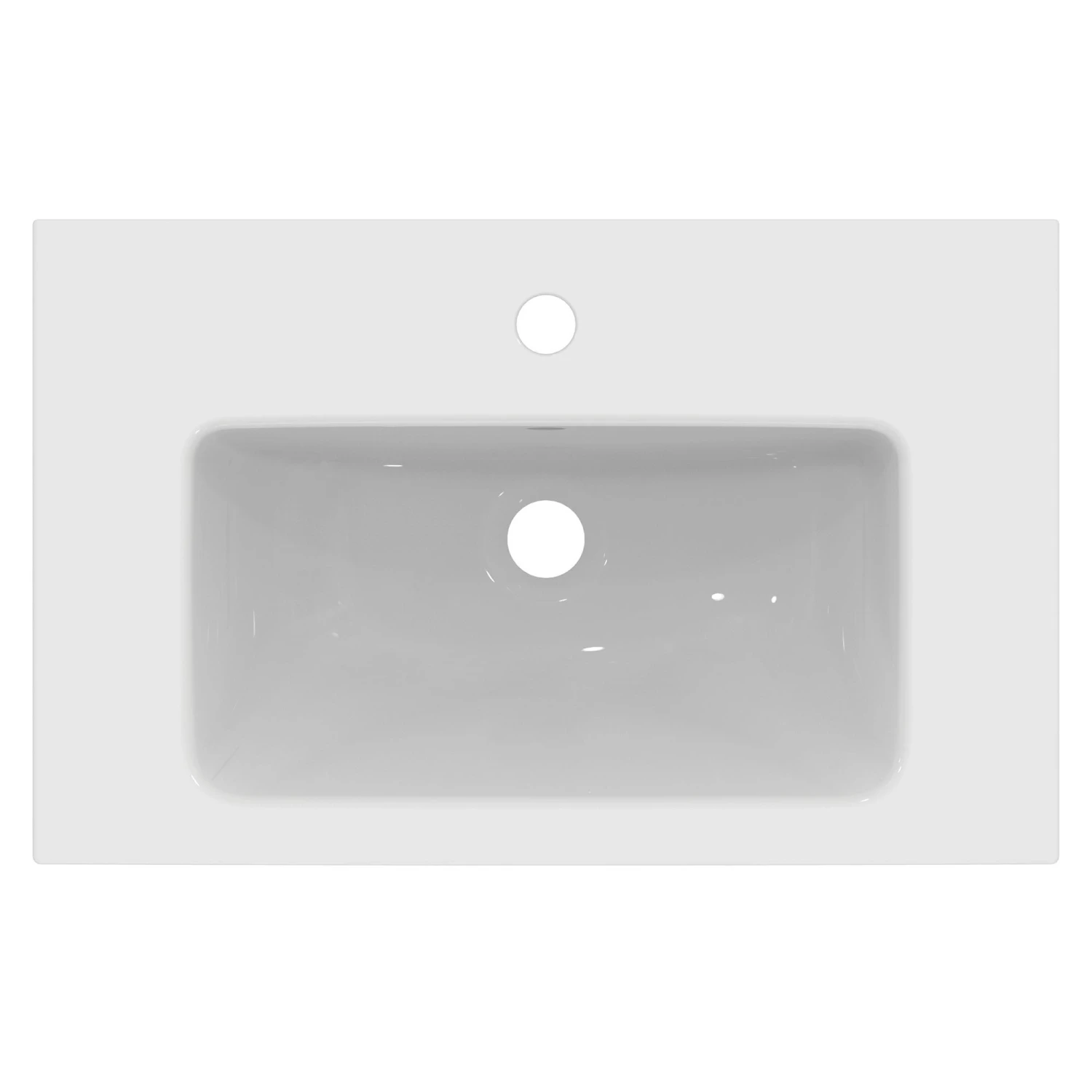 Ideal Standard I.life S White Rectangular Vanity Basin (W)60cm 4 Ideal Standard I.life S White Rectangular Vanity Basin (W)60cm - Image 4