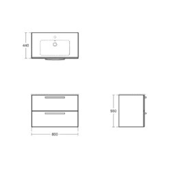 Ideal Standard White Wall-mounted Vanity Unit & Basin Set (W)815mm (H)565mm -Trade Point Store ideal standard white wall mounted vanity unit basin set w 815mm h 565mm5059340515779 01t bq