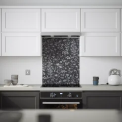 Laura Ashley Lisette Charcoal Silhouette Floral Glass Splashback, (H)750mm (W)600mm (T)6mm 9 Laura Ashley Lisette Charcoal Silhouette Floral Glass Splashback, (H)750mm (W)600mm (T)6mm -Trade Point Store laura ashley lisette charcoal silhouette floral glass splashback h 750mm w 600mm t 6mm5060729155479 03i bq