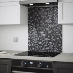 Laura Ashley Lisette Charcoal Silhouette Floral Glass Splashback, (H)750mm (W)600mm (T)6mm 10 Laura Ashley Lisette Charcoal Silhouette Floral Glass Splashback, (H)750mm (W)600mm (T)6mm -Trade Point Store laura ashley lisette charcoal silhouette floral glass splashback h 750mm w 600mm t 6mm5060729155479 04i bq