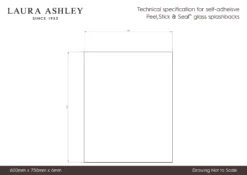 Laura Ashley Midnight Seaspray Glass Splashback, (H)750mm (W)600mm (T)6mm 7 Laura Ashley Midnight Seaspray Glass Splashback, (H)750mm (W)600mm (T)6mm -Trade Point Store laura ashley midnight seaspray glass splashback h 750mm w 600mm t 6mm5060729155011 01t bq