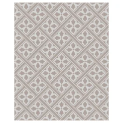 Laura Ashley Mr Jones Dove Grey Geometric Glass Splashback, (H)750mm (W)600mm (T)6mm