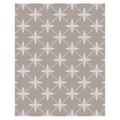 Laura Ashley Wicker Dove Grey Geometric Glass Splashback, (H)750mm (W)600mm (T)6mm