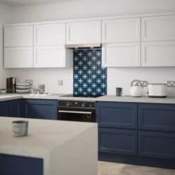 Laura Ashley Wicker Midnight Seaspray Geometric Glass Splashback, (H)750mm (W)600mm (T)6mm 12 Laura Ashley Wicker Midnight Seaspray Geometric Glass Splashback, (H)750mm (W)600mm (T)6mm -Trade Point Store laura ashley wicker midnight seaspray geometric glass splashback h 750mm w 600mm t 6mm5060729155509 05i bq