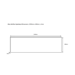 Splashwall Alloy Brown Walnut Geometric Aluminium Splashback, (H)600mm (W)2440mm (T)4mm -Trade Point Store splashwall alloy brown walnut geometric aluminium splashback h 600mm w 2440mm t 4mm5060699098004 03c