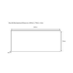 Splashwall Alloy Brown Walnut Geometric Aluminium Splashback, (H)750mm (W)2440mm (T)4mm -Trade Point Store splashwall alloy brown walnut geometric aluminium splashback h 750mm w 2440mm t 4mm5060699097991 03c