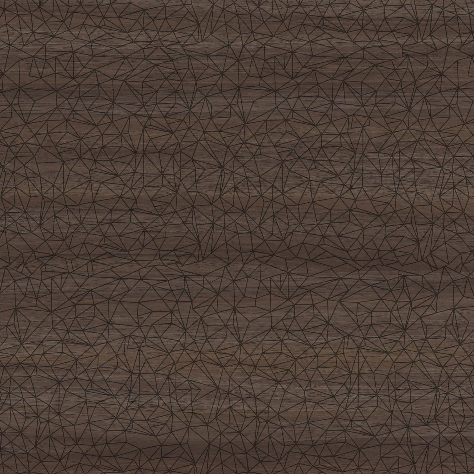 Splashwall Alloy Brown Walnut Geometric Aluminium Splashback, (H)800mm (W)600mm (T)4mm 1 Splashwall Alloy Brown Walnut Geometric Aluminium Splashback, (H)800mm (W)600mm (T)4mm