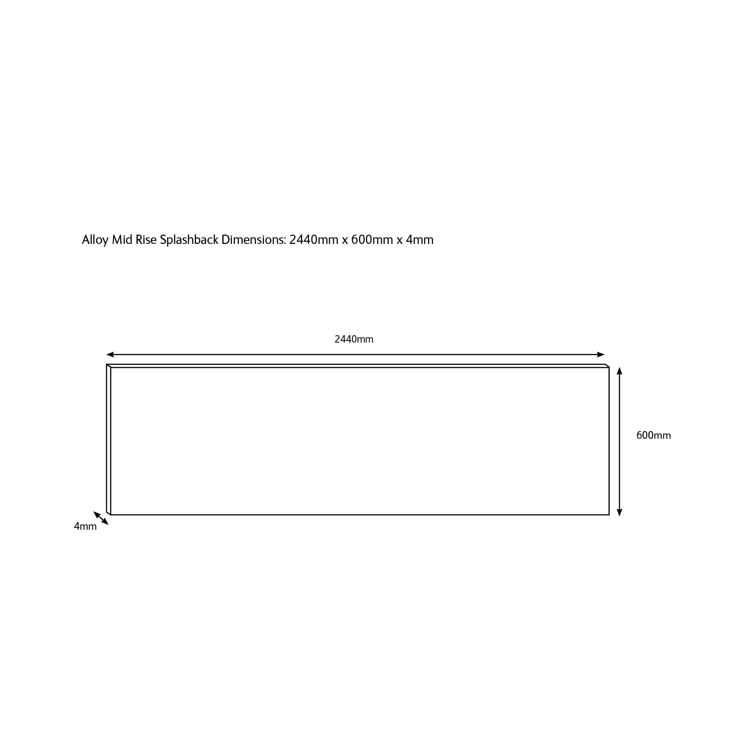 Splashwall Alloy Grey Classic Pattern Mosaic Aluminium Splashback, (H)600mm (W)2440mm (T)4mm 3 Splashwall Alloy Grey Classic Pattern Mosaic Aluminium Splashback, (H)600mm (W)2440mm (T)4mm - Image 3